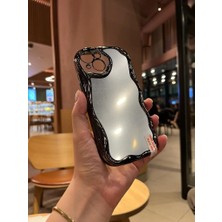 iPhone 11 Pro Siyah Kıvrımlı Ayna Efektli Telefon Kılıfı