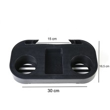 Aldos Bardaklık, Bardak Tutucu, Kamp Sandalyesi Bardaklığı siyah