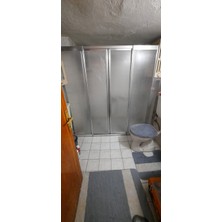 Giray Duşakabin 160 cm ile 180 cm Arası 2hareketli 2sabit Ortadan Girişli Parlak Profil Mikaduşakabin