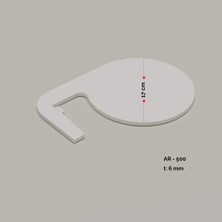 AR-500 Çelik Atış Hedefi - 17 cm | 6 mm Güçlendirilmiş Plaka - Profesyonel Metal Atış Hedefi