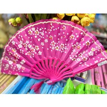 Plastik Desenli Yelpaze