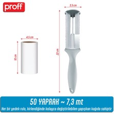 Tüy Toplayıcı 12 Li Yedek Rulo Aparat (12X50 = 600 Yaprak)