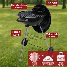 Blooma Eiğer Kömürlü Mangal 44 cm