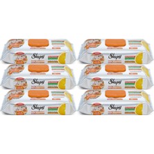 Sleepy Easy Clean Yüzey Temizlik Mutfak Havlusu -Mendili  50 Yaprak Portakal Yağlı (6'lı Set) 300Yaprak