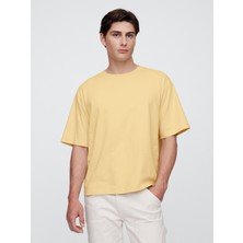 Gap Erkek Sarı VintageSoft Boxy T-Shirt
