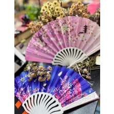 Plastik Desenli Yelpaze