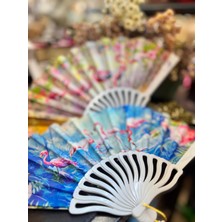 Plastik Desenli Yelpaze