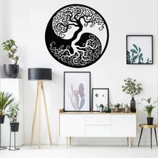 Dekadron Family Tree Yin Yang Metal Duvar Dekor