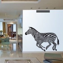 Dekadron Zebra ve Yavru Metal Duvar Dekor