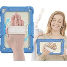 Newface Ipad 5 Air 9.7 Kılıf Strap New Tablet Kapak - Mavi Bstmy
