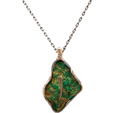 Ebrulu Elif El Işi Otantik Reçine Kolye Cevşen (1767-5)