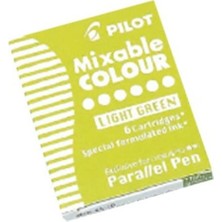 Pilot Parallel Pen  Mürekkep Kartuş - Renk : Açık Yeşil 6 Ad