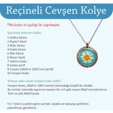 Ebrulu Elif El Işi Otantik Reçine Kolye Cevşen (1767-6)