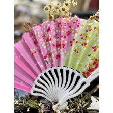 Plastik Desenli Yelpaze