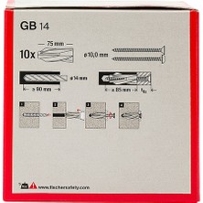 Fischer GB 14 Gaz Beton Dübeli