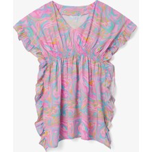 Genç Kız Colorful Energy Kısa Kollu V Yaka Kaftan