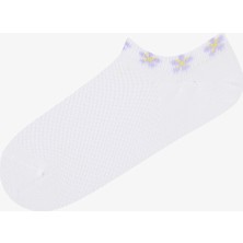 Floral Ankle 3lü Sneaker Çorap