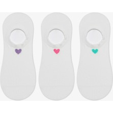 Adorable Heart 3lü Sneaker Çorap