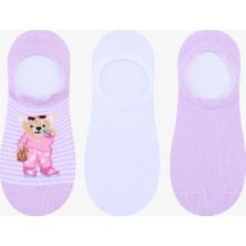 3 Çift Pamuklu Teddy Bear Ayı Sneaker Çorap