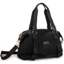 Nas Bag Extra Büyük Boy Omuz Çantası - Siyah Buzzy (En 44 Cm, Boy 32 Cm)