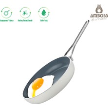 Sera Nova Yanmaz Yapışmaz Seramik Tava 24 cm – Beyaz