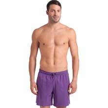 Evo Beach Boxer Solid Erkek Mor Deniz Şortu 006060930