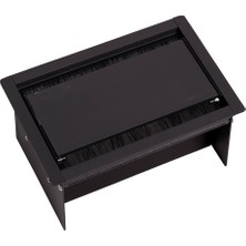 Capella Serisi Çift Yöne Açılan Kapaklı Masa Prizi Boş 10 Modül Boş