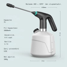 USB Şarjlı Elektrikli Püskürtücü 2.5l – Ayarlanabilir Sis & Jet Sprey, Sessiz Çalışma, Bitki Sulama ve Ilaçlama Cihazı