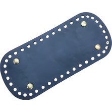 Rivetli Deri Çanta Tabanı Oval 18*18 cm
