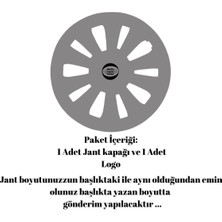 Fiat Doblo 14 Inç Jant Kapağı Amblemli Piano Black (1 Adet) 208 Wg