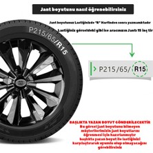 Peugeot 308 15 Inç Jant Kapağı Amblemli Gri (1 Adet) 220 Wg