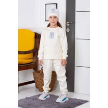 Fitilli Şapkalı Kız Çocuk 3'lü Takım