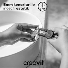 Creavit LP146 Loop Tezgah üstü Yuvarlak Çanak Lavabo Ø45 cm