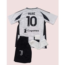 Juventus Kenan Yıldız Yeni Sezon 2024/25 10 Numara Çocuk Forması 4lü Çorap-Bileklik Hediyeli Asf