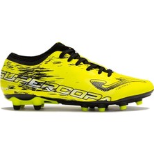 Joma Supercopa 2309 Lemon Fluor Black Fırm Ground Krampon ve Halı Saha Ayakkabısı