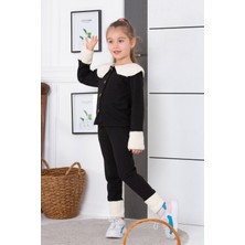 Yaka Detaylı Kız Çocuk Takım