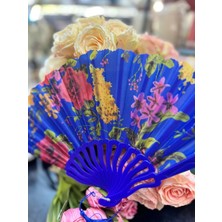 Plastik Desenli Yelpaze