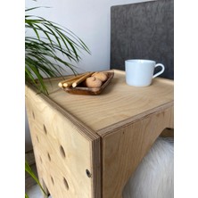 VETLE - Huş Ağacı, İskandinav tasarım, Plywood Modern ve Fonksiyonel Pet Evi - Yan Sehpa
