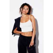 Kadın Ip Askılı Crop Top Büstiyer