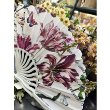 baytoptan Plastik Desenli Yelpaze