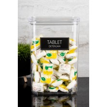 Tablet Deterjan Etiketli Deterjan Kutusu Saklama Kabı 3000ML Mika