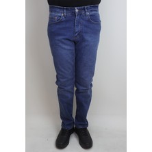 Denim Cartel Fistan Store Erkek Koyu Mavi Yüksek Bel Rahat Kesim Boru Paça Jean Pantolon