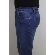 Denim Cartel Fistan Store Erkek Koyu Mavi Yüksek Bel Rahat Kesim Boru Paça Jean Pantolon