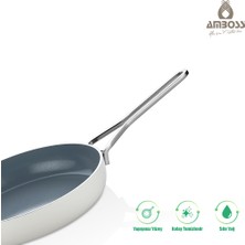 Sera Nova Yanmaz Yapışmaz Seramik Tava 26 cm – Beyaz
