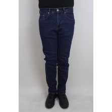 Denim Cartel Fistan Store Erkek Lacivert Yüksek Bel Rahat Kesim Boru Paça Jean Pantolon