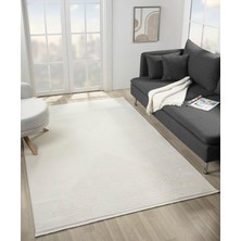 Çam Halı Arvel AR007A Beyaz Koridor Halısı Mutfak Halısı Salon Halısı