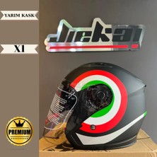 Jiekai Yarım Kask Xl Güneş Vizörlü