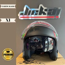 Jiekai Yarım Kask Xl Güneş Vizörlü