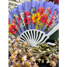 Plastik Desenli Yelpaze