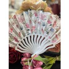 Plastik Desenli Yelpaze